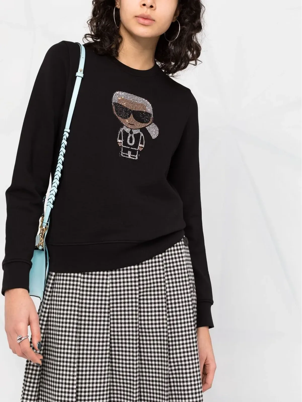 Karl Lagerfeld K/Ikonik スパークル スウェットシャツ - 画像5