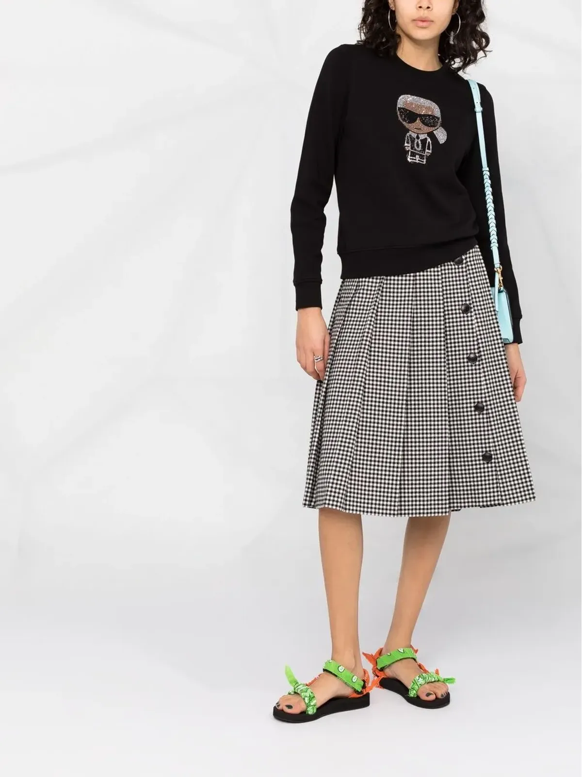 Karl Lagerfeld K/Ikonik スパークル スウェットシャツ - 画像2