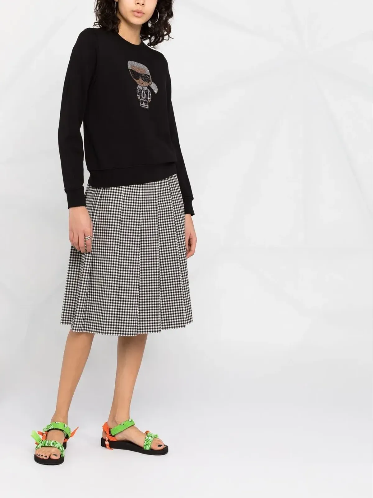 Karl Lagerfeld K/Ikonik スパークル スウェットシャツ - 画像4