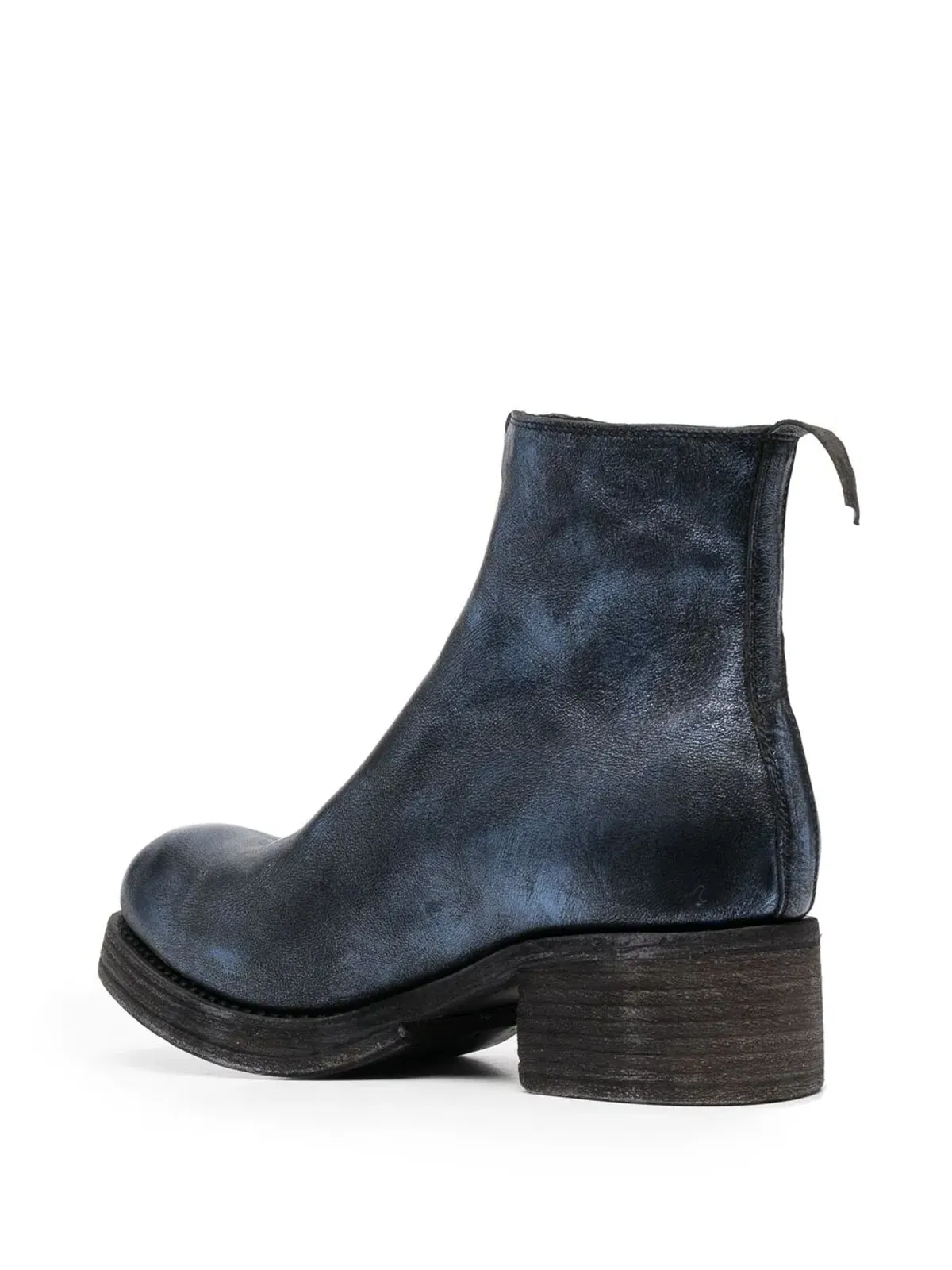 Guidi メタリック光沢レザー ブーツ - ブルー - 画像3