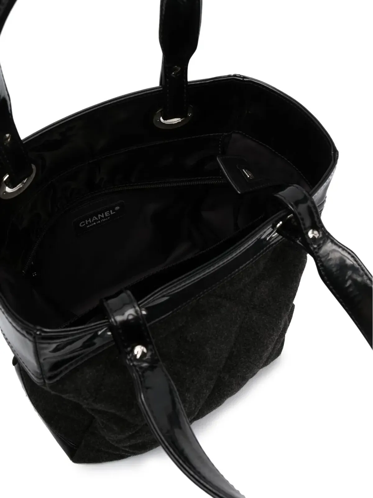 CHANEL Pre-Owned ダイヤモンドキルト トートバッグ（ブラック） - 画像5