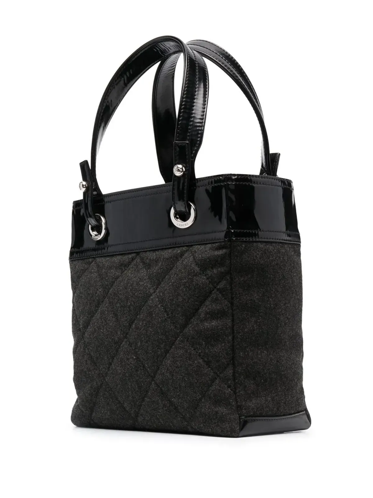 CHANEL Pre-Owned ダイヤモンドキルト トートバッグ（ブラック） - 画像3