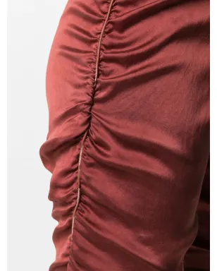 Dolce & Gabbana Pre-Owned 2000s cropped ruched trousers - Red - サムネイル5