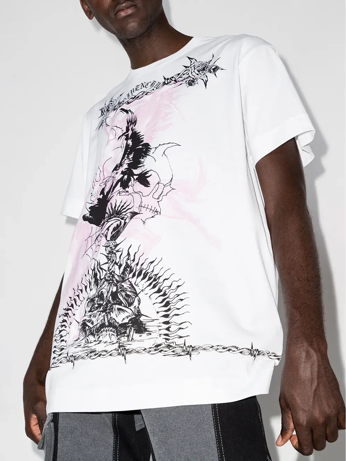 Givenchy ゴシックプリント クルーネック Tシャツ - 画像2
