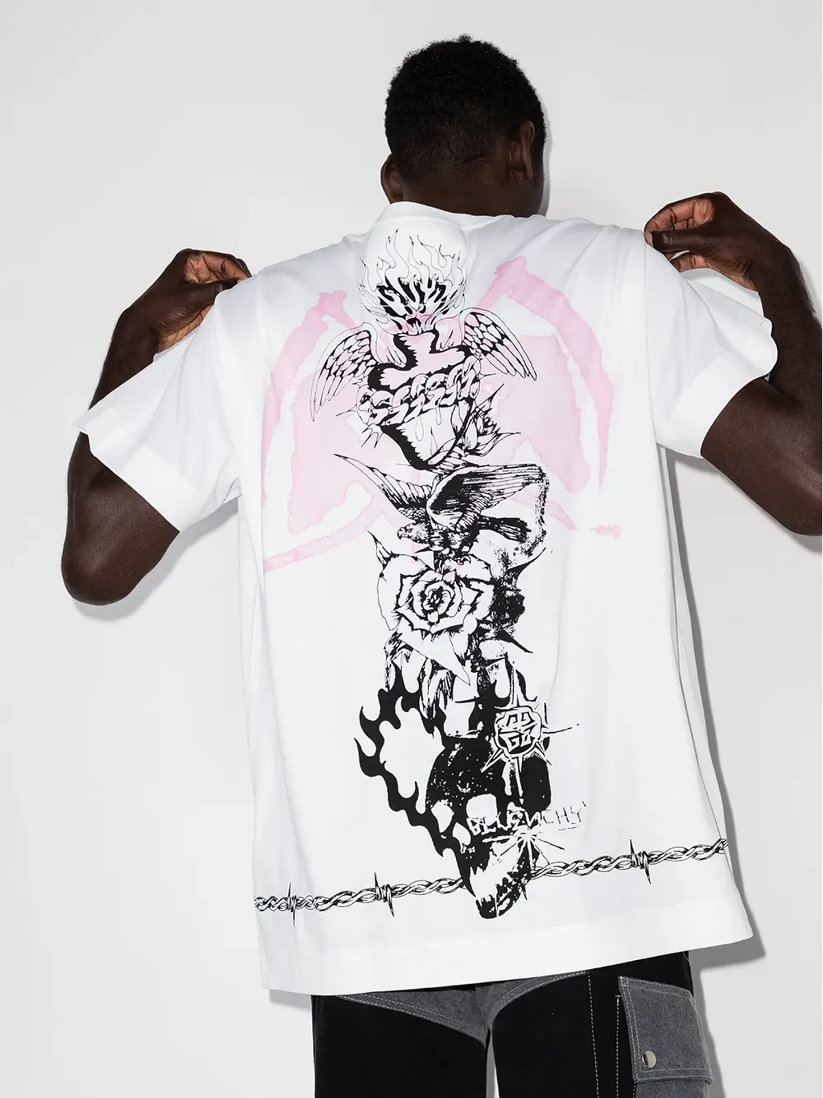 Givenchy ゴシックプリント クルーネック Tシャツ - 画像3