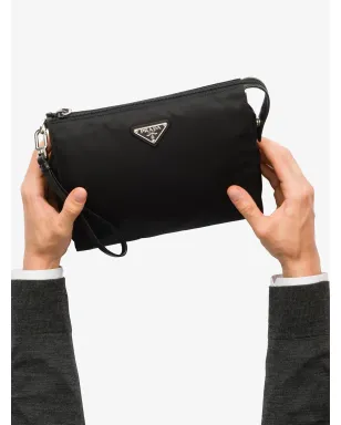 Prada Re-Nylonとサフィアーノレザーのポーチ - サムネイル5