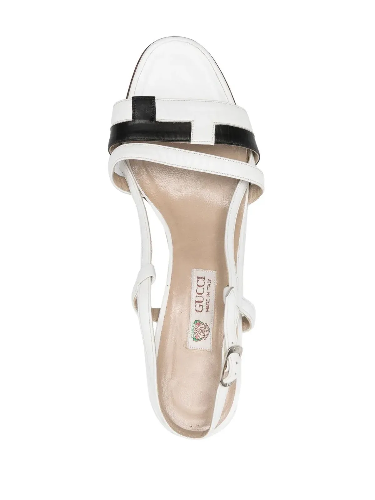 Gucci Pre-Owned ストラップデザインのサンダル - 画像4