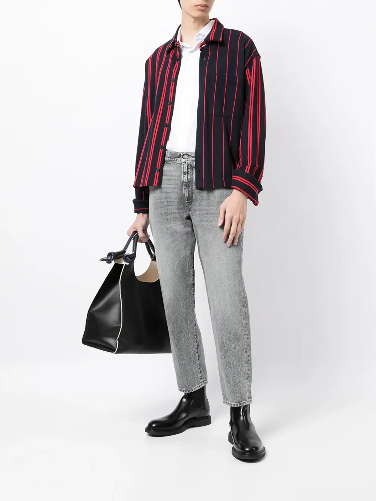 Emporio Armani 短袖ポプリンシャツ - 画像2