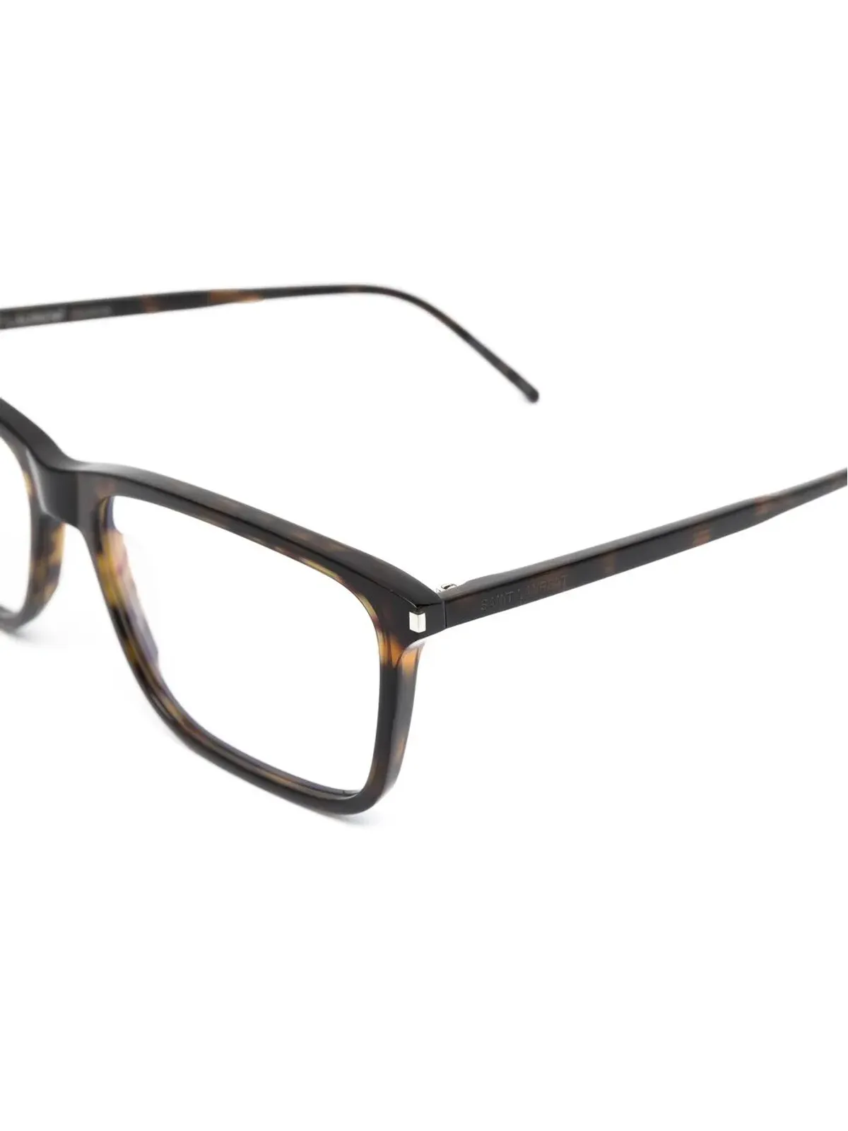 Saint Laurent Eyewear べっこう柄メガネ（ブラウン） - 画像3
