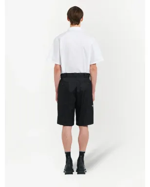 Prada Re-Nylon Bermuda Shorts - ブラック - サムネイル4