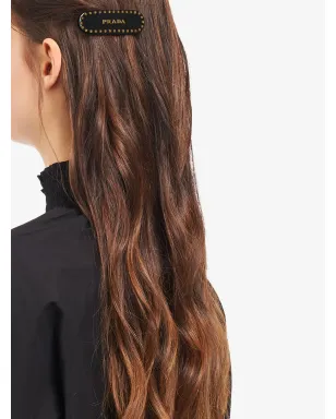 Prada ロゴプリントスタッズヘアクリップ - サムネイル2
