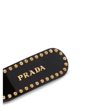 Prada ロゴプリントスタッズヘアクリップ - サムネイル3