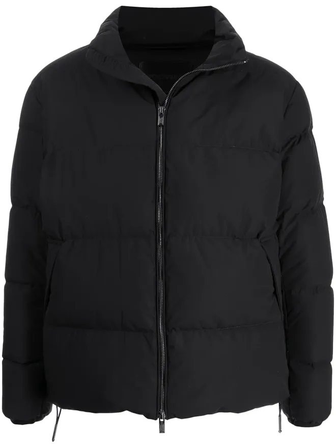Emporio Armani Emporio Armani パディッド ハイネック ジャケット - ブラックの商品画像