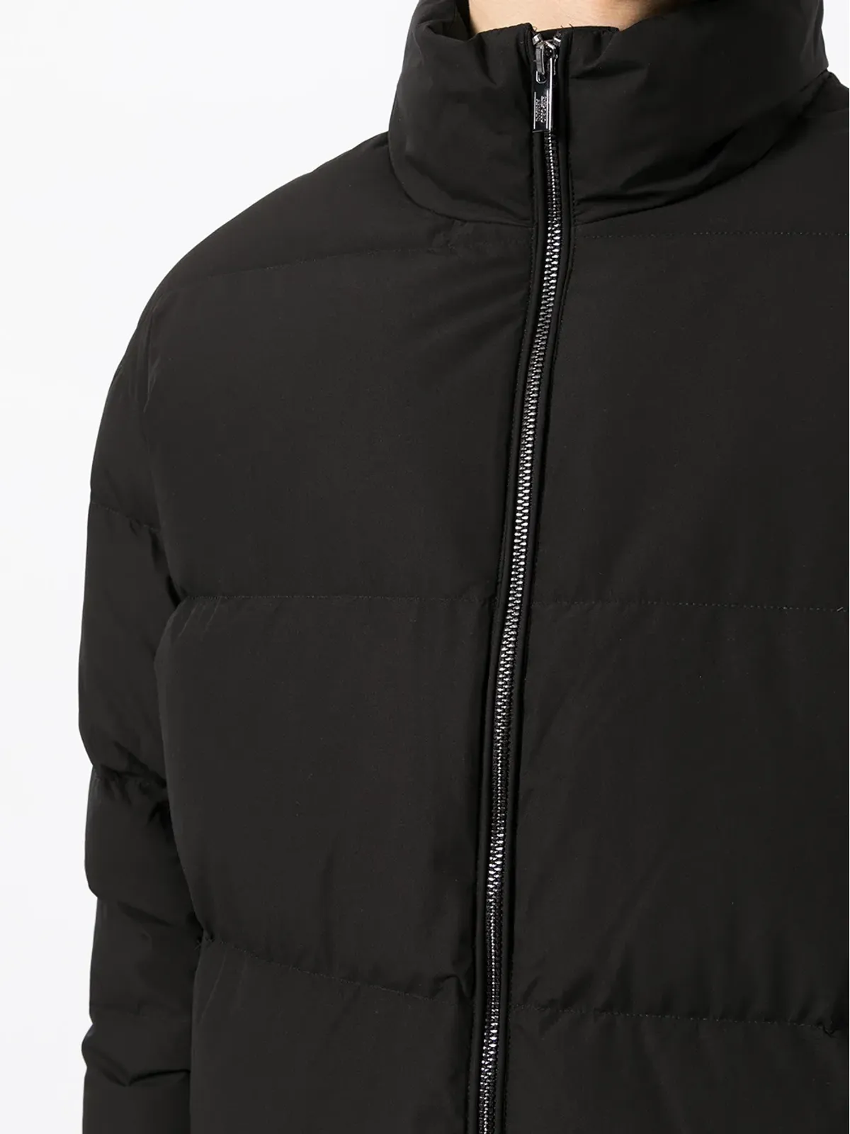 Emporio Armani パディッド ハイネック ジャケット - ブラック - 画像5