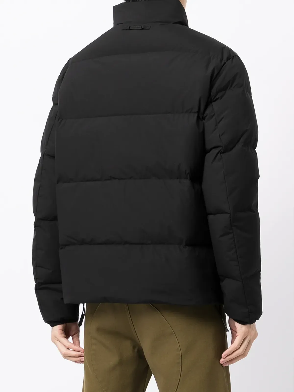 Emporio Armani パディッド ハイネック ジャケット - ブラック - 画像4