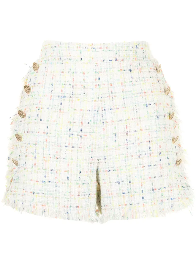 Edward Achour Paris Edward Achour Paris ツイード風セーラーショーツ - マルチカラーの商品画像