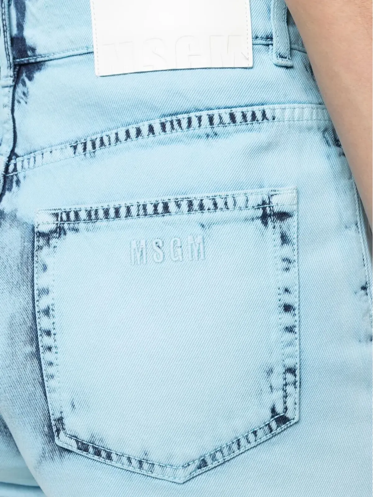 MSGM ダメージ加工デニムショーツ - 画像5