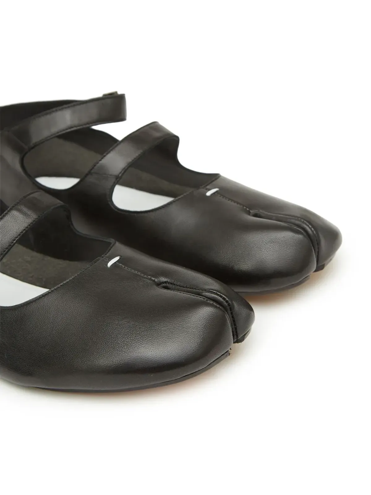 Maison Margiela タビ レザー バレリーナシューズ - 画像5