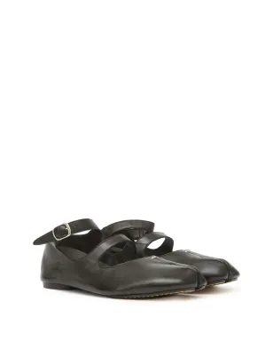 Maison Margiela タビ レザー バレリーナシューズ - サムネイル2
