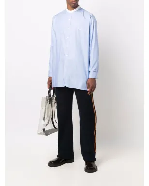 Maison Margiela ストライプディテール編みパンツ - ブルー - サムネイル2