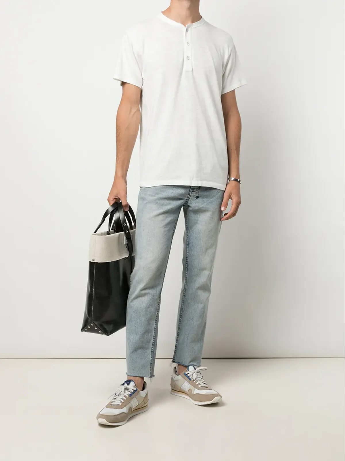 rag & bone 丸首・半袖 Tシャツ - White - 画像2