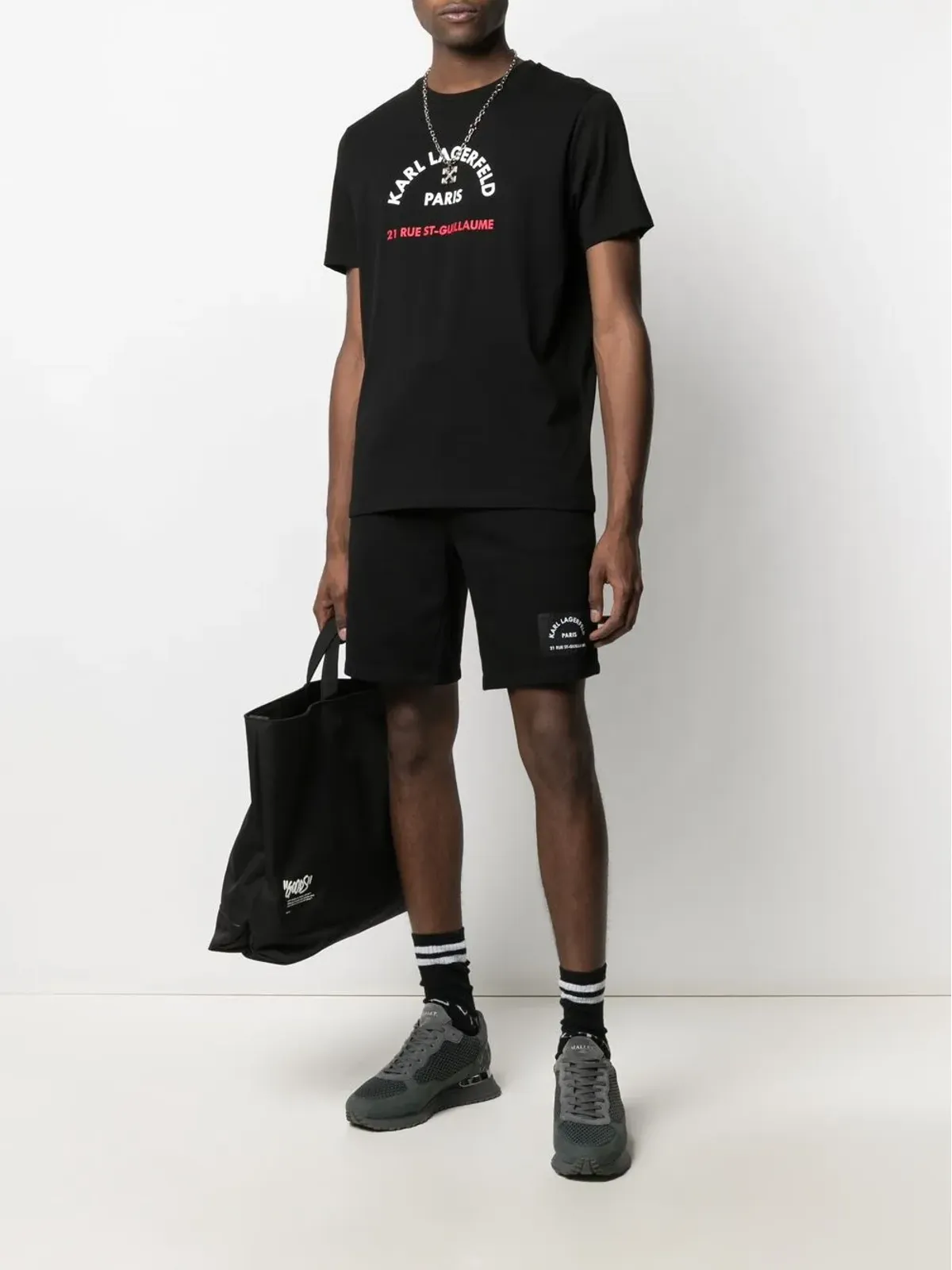 Karl Lagerfeld ロゴプリント コットン Tシャツ - 画像2