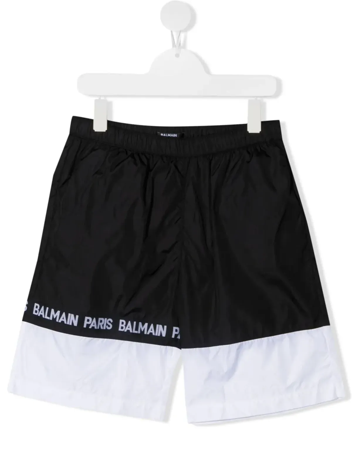 Balmain Kids ロゴテープ カラー ブロック スイムショーツ - 画像1