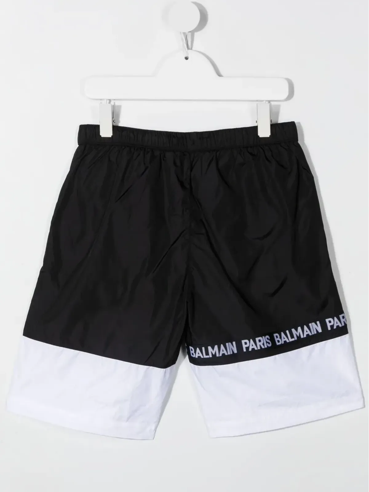 Balmain Kids ロゴテープ カラー ブロック スイムショーツ - 画像2