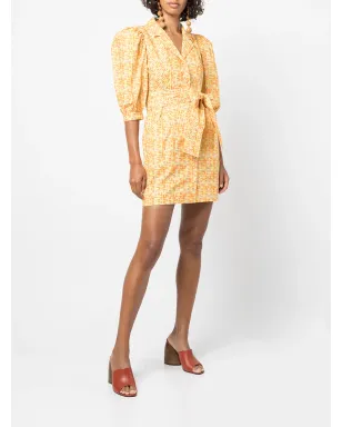 Lhd Casitas sloth-print dress - Yellow - サムネイル2