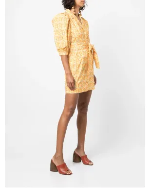 Lhd Casitas sloth-print dress - Yellow - サムネイル3