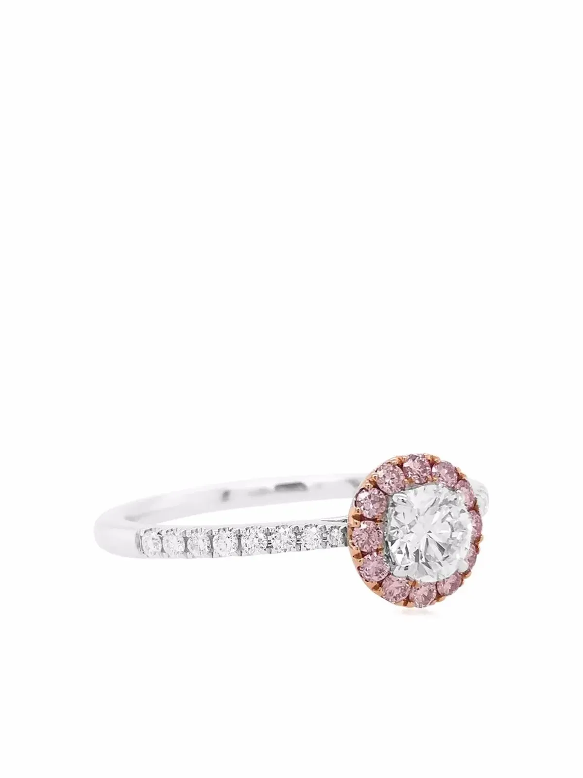 HYT Jewelry 18Kホワイトゴールド アーガイル ダイヤモンド エンゲージメントリング - 画像1