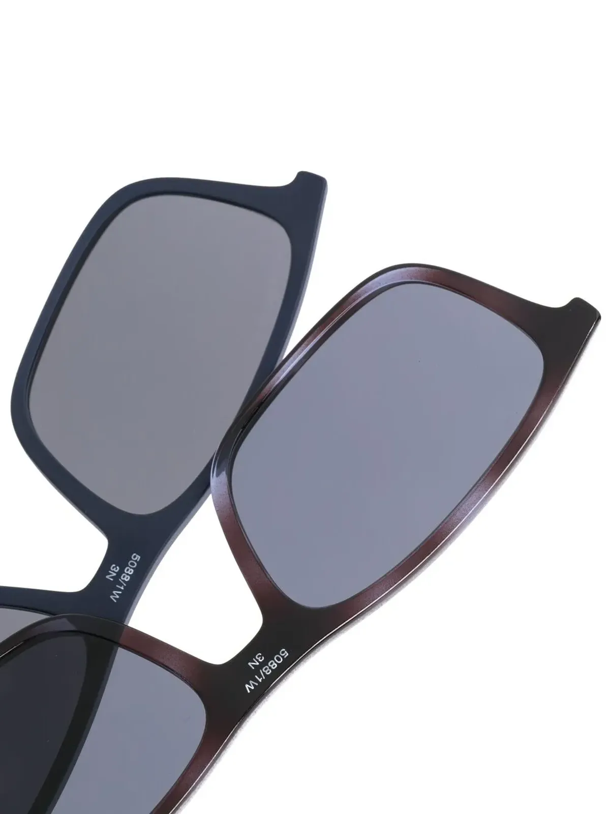 Emporio Armani 長方形フレーム眼鏡 - 画像3