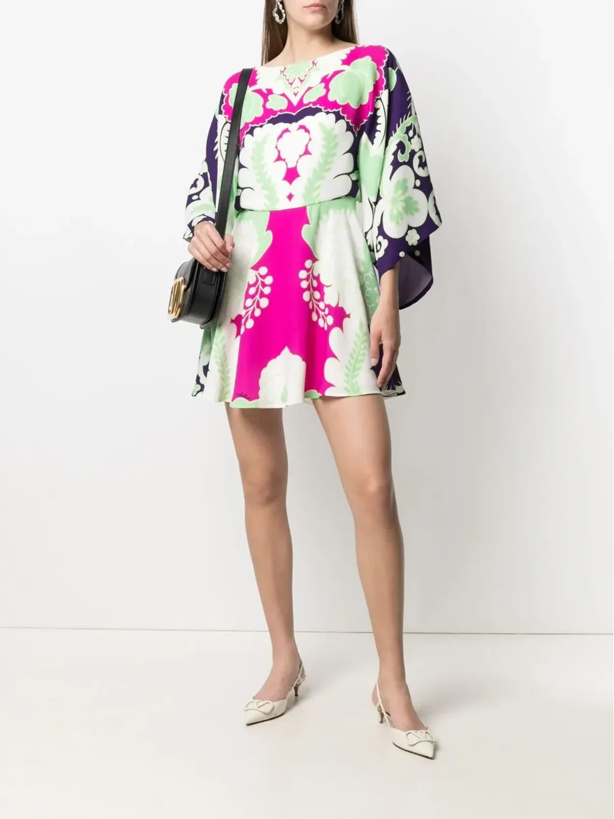 Valentino Garavani World Arazzoプリント ミニドレス - ホワイト - 画像2