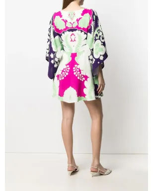 Valentino Garavani World Arazzoプリント ミニドレス - ホワイト - サムネイル4