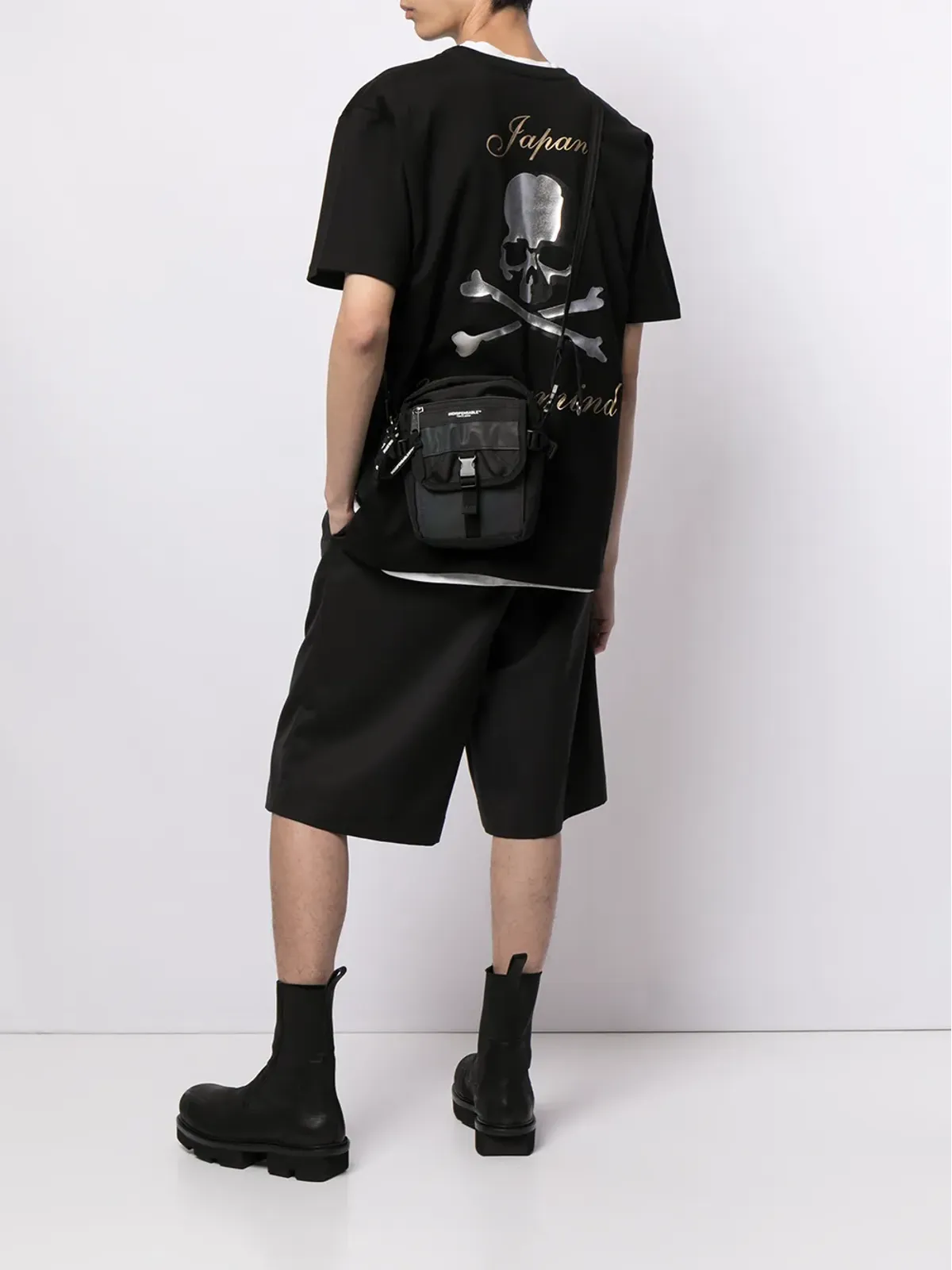 Mastermind Japan 筆記体ロゴプリント Tシャツ - 画像2