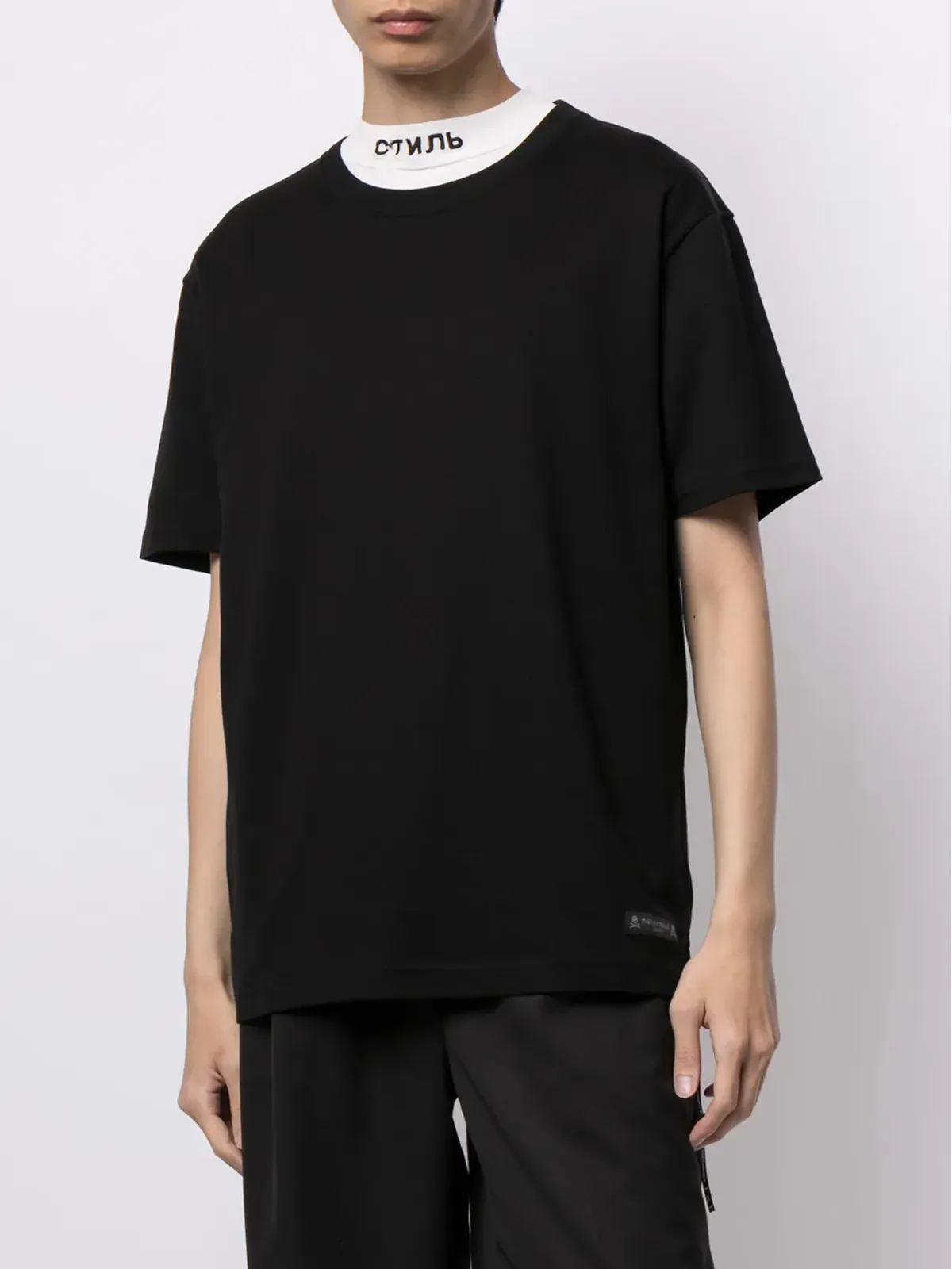 Mastermind Japan 筆記体ロゴプリント Tシャツ - 画像3