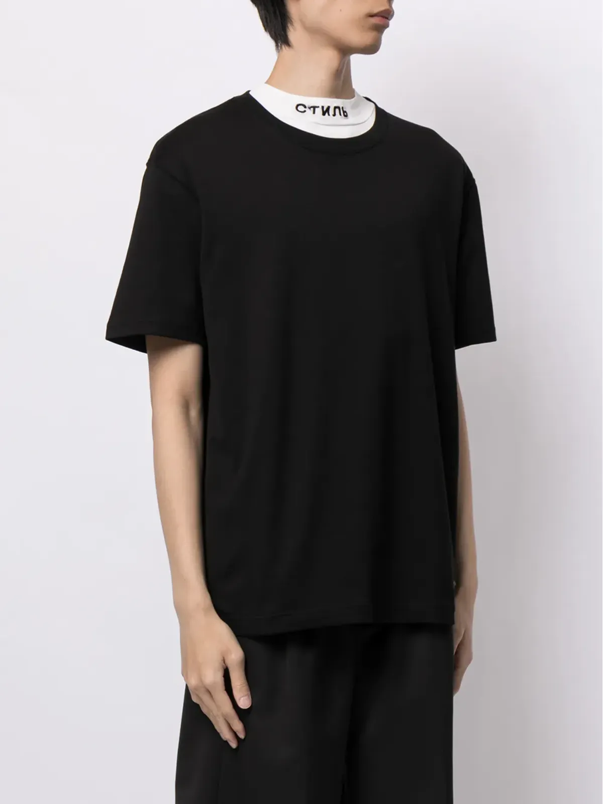 Mastermind Japan 筆記体ロゴプリント Tシャツ - 画像4