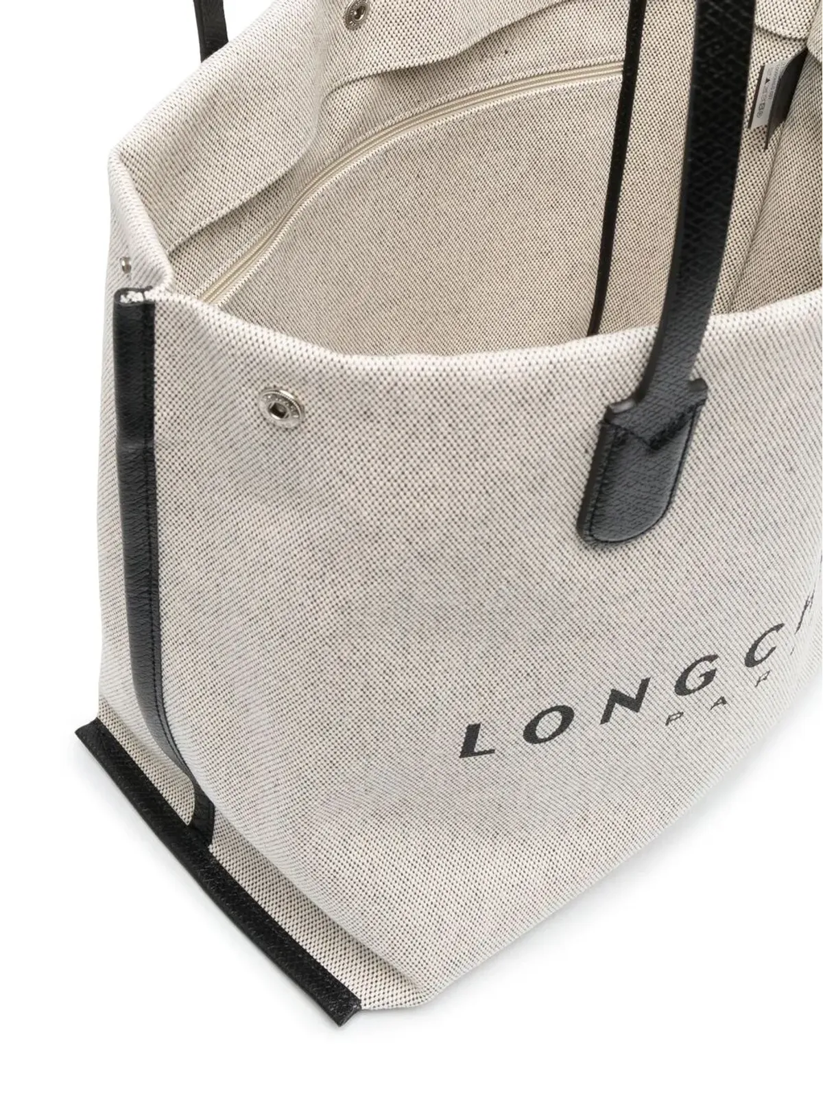 Longchamp ロゴプリントキャンバストート - 画像5