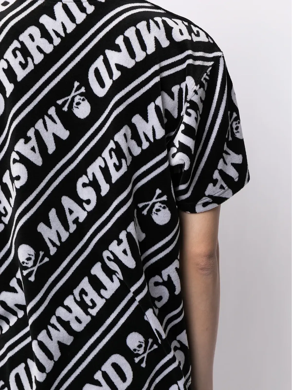 Mastermind Japan ロゴプリント ベロア Tシャツ - 画像5