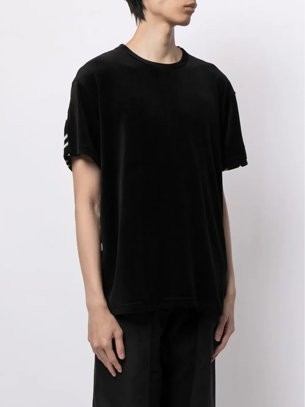 Mastermind Japan ロゴプリント ベロア Tシャツ - 画像3