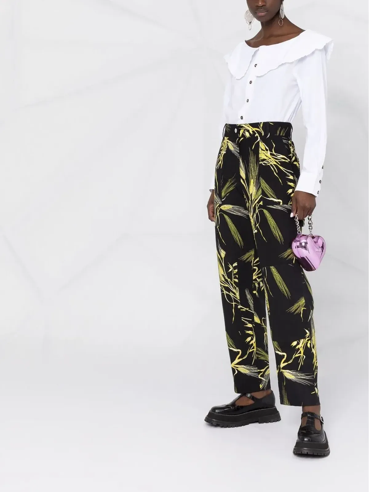 MSGM リーフ柄パンツ - 画像4