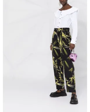 MSGM リーフ柄パンツ - サムネイル4