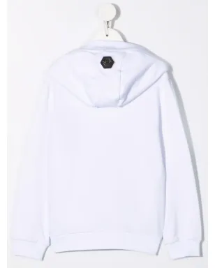 Philipp Plein Junior skull-embellished hoodie - サムネイル2