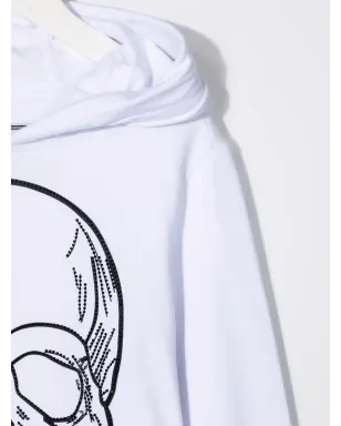 Philipp Plein Junior skull-embellished hoodie - サムネイル3