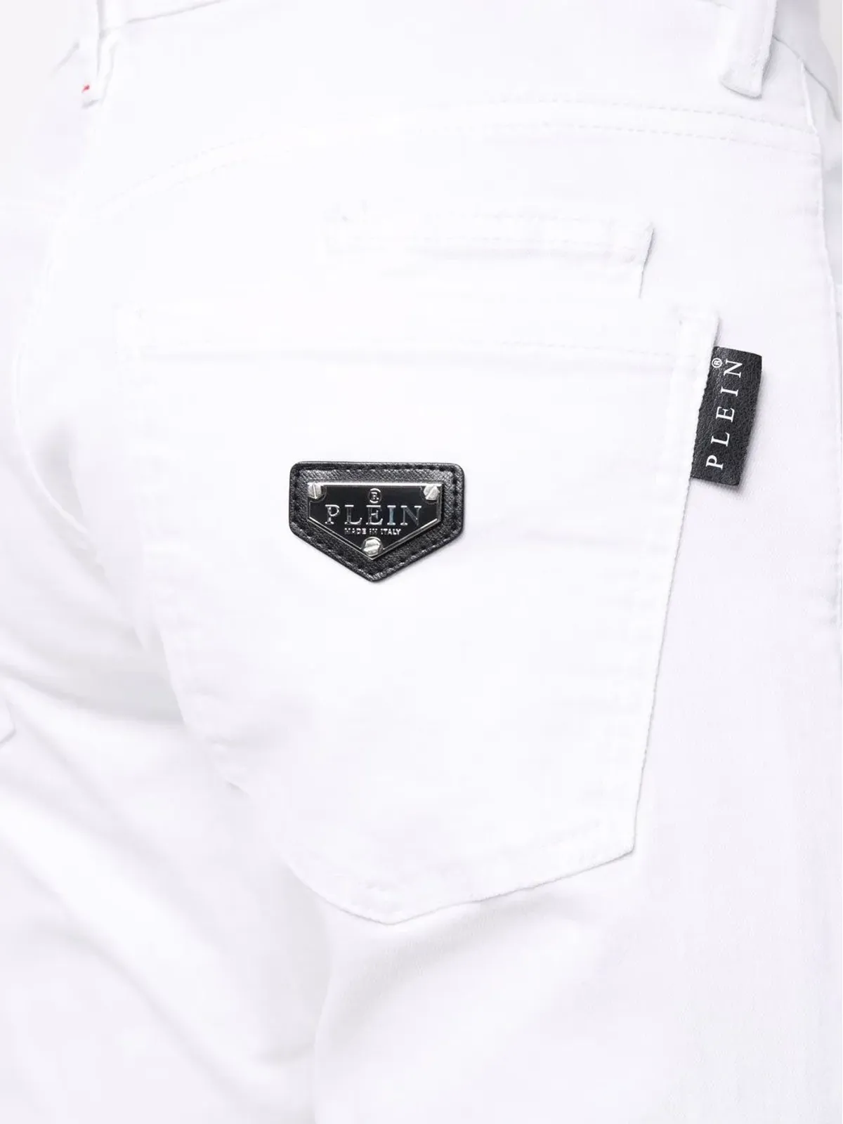 Philipp Plein フィリップ プレイン スーパー ストレート カット ジーンズ - ホワイト - 画像5