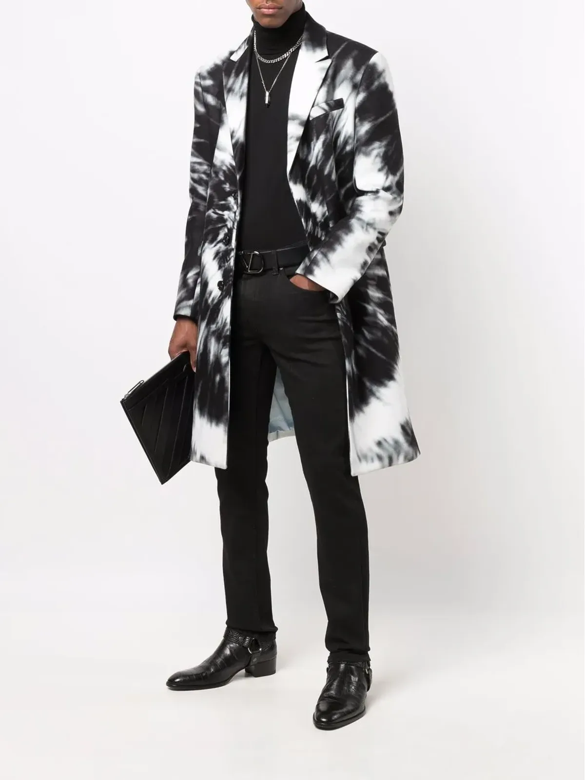 Philipp Plein シングルブレスト タイダイ コート - 画像2
