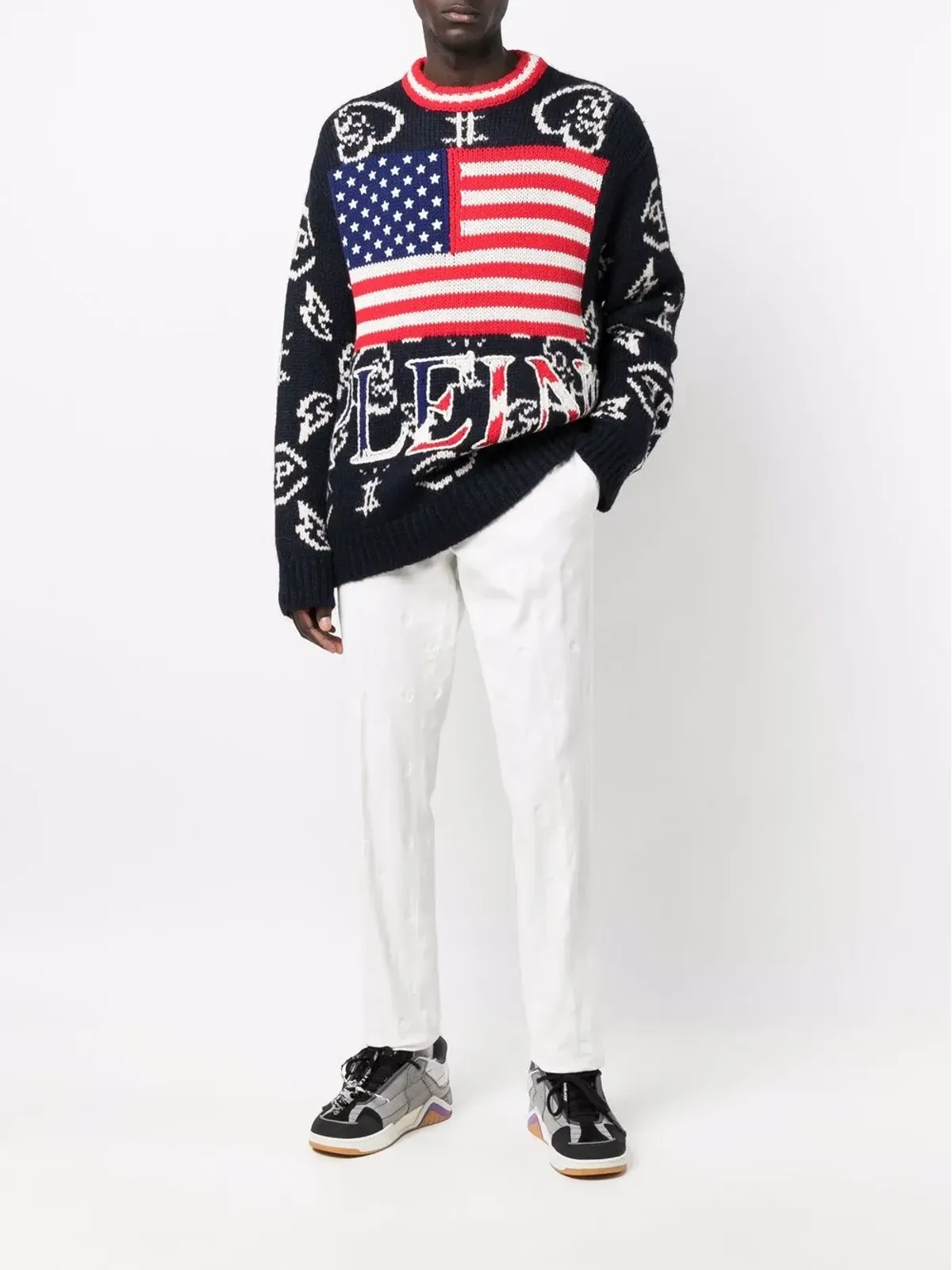 Philipp Plein スカル刺繍パンツ - 画像2