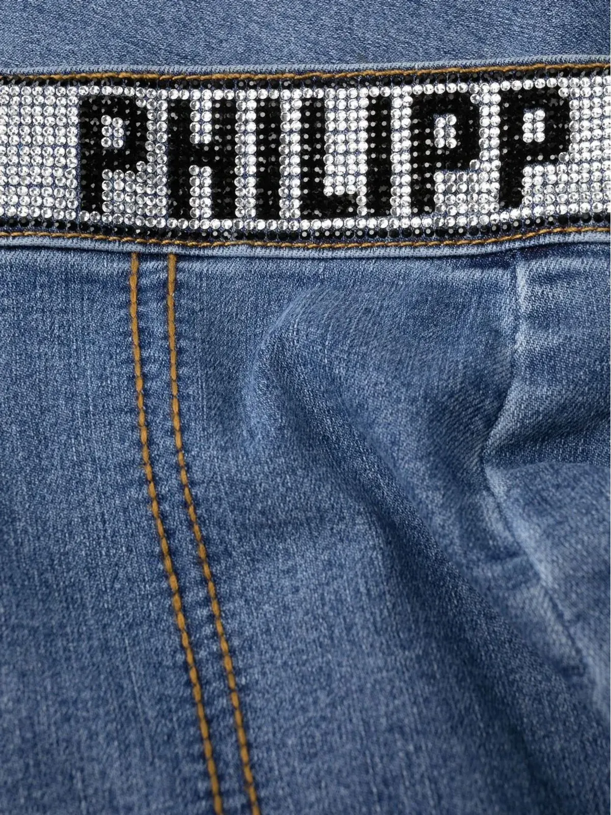 Philipp Plein ロゴ入りジェギングス - 画像5