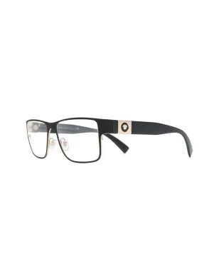 Versace Eyewear スクエアフレーム ロゴプレート メガネ - サムネイル2