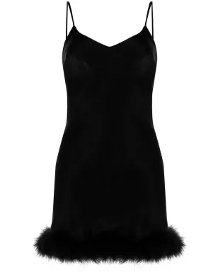 Gilda & Pearl Kitty フェザートリム スリップドレス - サムネイル1